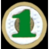 GOLF PIN GOLF HOLE IN ONE-NUMBER ONE GOLFER PIN